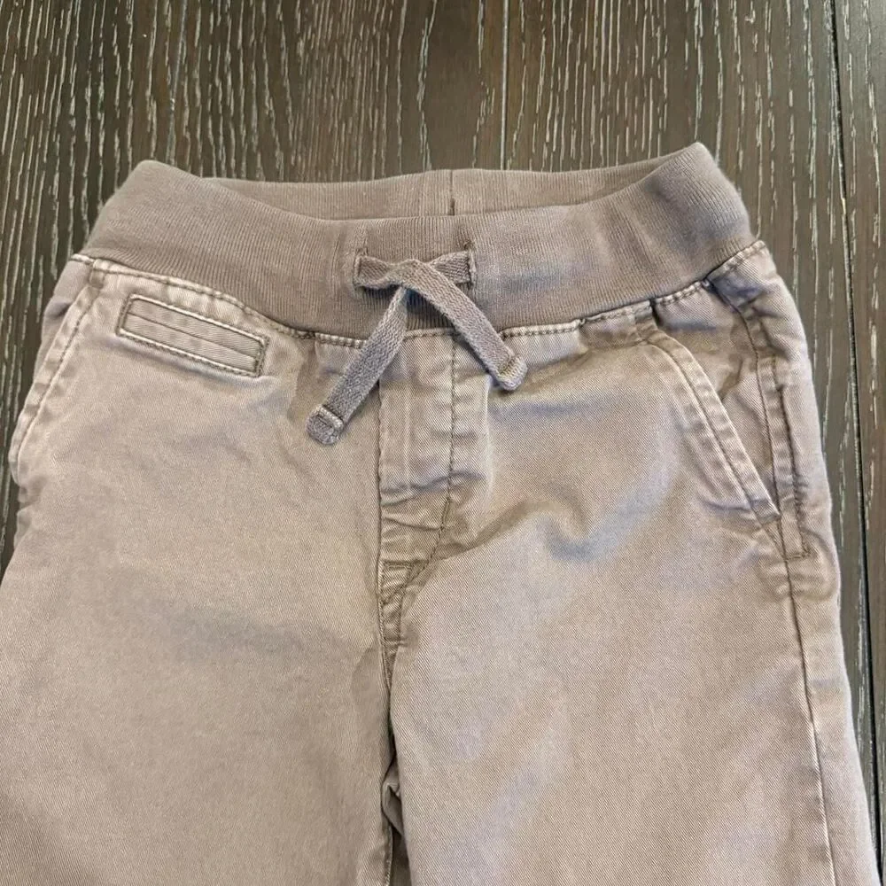 Baby Gap Boy’s Size 5 Brown Chino Pants with Elastic Drawstring Waist